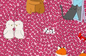 Can YOU find the tiny heart hidden among the flowers?