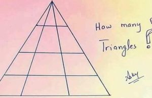 How many triangles can you see?