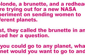 A Blonde, a Brunette, and a Redhead