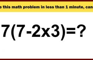 Solve this math problem in less than 1 minute, can you?