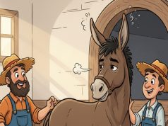 Joe and Larry had this mule