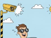 A man drove past a traffic camera